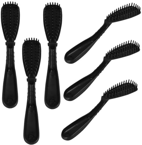 VICASKY Pinceau à Teinture Cheveux Professionnel 6pcs en Plastique Noir Peignes Intégrés pour Coloration sans Désordre Salon