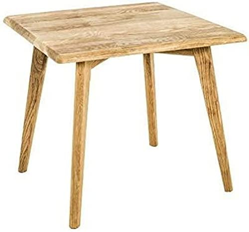 HAKU Beistelltisch Eiche Massivholz geölt Sofatisch Holz Couchtisch - Maße: B 45 x H 45 x T 45 cm Style: Traditional