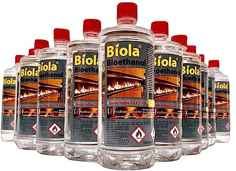 BIO ETHANOL 'BIOLA' SUPERIOR FUEL 24L FREE NEXT DAY DELIVERY UK and IRELAND. (M0NDAY -FRIDAY) Smoke-Free, Odour-Free Bioethanol Fuel for use in fires and stoves.