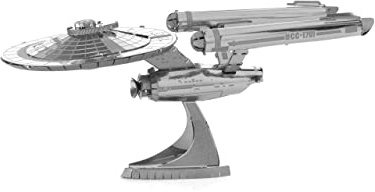 Fascinations MMS280 - Metal Earth 502670 - Star Trek Starship Enterprise NCC-1701, lasergeschnittener 3D-Konstruktionsbausatz, 2 Metallplatinen, ab 14 Jahren