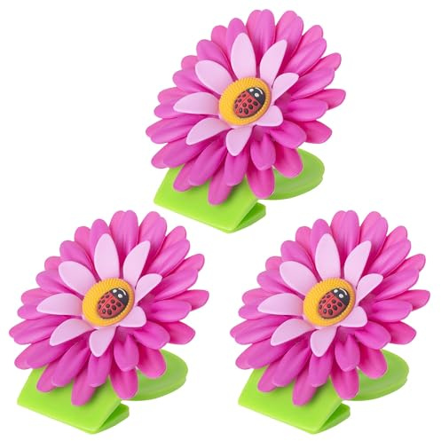 VIGAR Flower Power Magnet mit Klammern für Kühlschrank, 3 Stück
