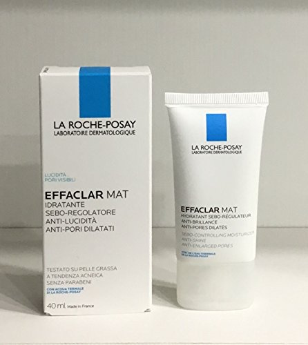 LA ROCHE POSAY EFFACLAR MAT, Anti-Glanz-Effekt, gegen Großporigkeit, feuchtigkeitsspendend, 40 ml
