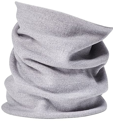 Enter the Complex® Sciarpa Tubolare Morbida, Sciarpa Loop, 100% Lana Merino, Donna e Uomo, Perfetta per l’Inverno, Traspirante, Grigio Chiaro