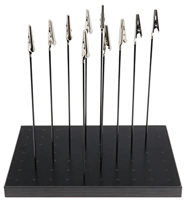 EMSea Malerei Ständer Werkstückhalter 20 Stück Krokodilklemmen mit Spritzlackierständer Basis Modellier Airbrush Werkzeug Set Modellbau Spielzeug Hobby Zubehör