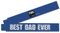 TOX Mètre pliant 2m en bleu - Mètre pliant avec impression Best Dad Ever - Mètre pliant en bois de hêtre avec fonction de mesure d'angle et chiffres décimaux colorés - 09969004/T - 1 pièce