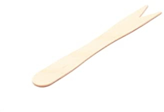 5000 Stück Holz Pommes-Frites Gabel, 8,5 cm Holz Gabel Pommes Holzgabeln Holzbesteck Holz-Pommesgabel Früchtegabel Snackgabel Schaschlikgabeln