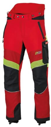 PSS Schnittschutzhose X-Treme Breeze Rot/Gelb Größe 98