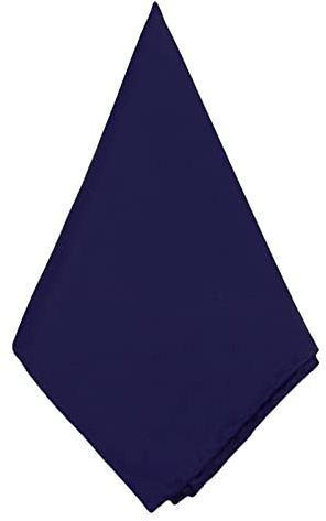 Mantieqingway Mens Pocket Squares 11.81'' Polyester Silk Stain Handkerchiefs Solid Hanky for Assorted Suits,Wedding Party (Navy Blue)