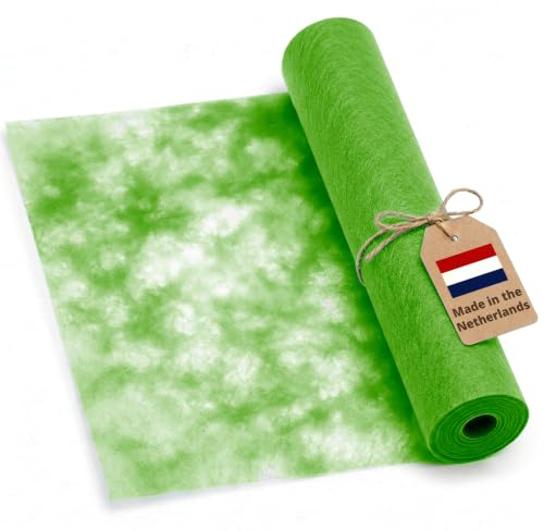 DecoHomeTextil Deco Himmel Vlies Tischläufer Apfelgrün 30cm x 25m | Tischband Dekoration Dekor