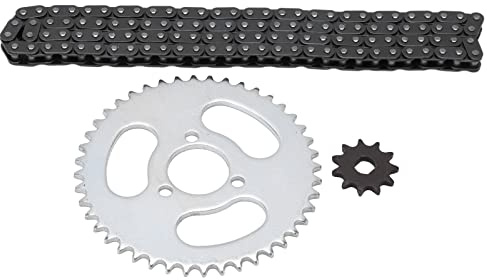 KIMISS T8f Front and, Replacement High Power Ritoeasysports T8f Front Rear Sprocket Chain Sprocket Pignon Gear Set for Modified Karts ATVs Mini Motorcycles