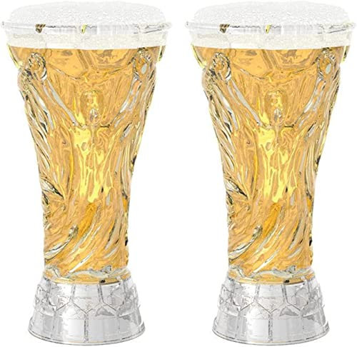 Vaso de cerveza Jarras de cerveza Taza de cerveza de cristal grabada personalizada Tazas de cerveza de cristal, Copa del mundo 2022 Vaso de cerveza, 14.2 oz (420 ml Vasos de cerveza Taza de cerveza Co