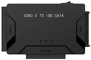 CENPEK IDE SATA auf USB3.0 Adapter Festplattenadapter für 2,5 Zoll/3,5 Zoll IDT/SATA-Festplatten, 12 V, 2 A, Unterstützt 2 TB