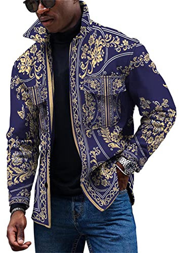 KONG JIMFAN Jacken Herren Regenjacken Herrenhemden Herren Jacken Regenjacken Softshelljacke Herren Wasserdicht Herren Dünne Jacke Fleecejacke Baumwollhemden Winterjacken Für Herren(Gold,3XL)