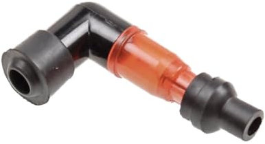 Zündkerzenstecker beleuchtet mit roter Lampe passend für Roller, Mofa, Moped, Mokick, Scooter – stylischer Stecker mit Lichtfunktion