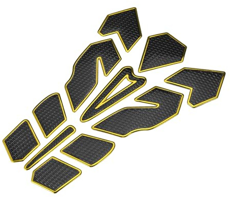 A ABSOPRO Adesivo Universale Per Serbatoio Moto 3D 1Pc Protettivo | Materiale: PVC Gomma; Dimensioni: 20x14,2cm; Antigraffio, Antiusura, Decorativo; Per Motociclette; Resistente.