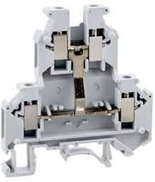 UKK5-PV 5 pz Morsettiera su guida Din Doppio strato Equipotenziale Bonder 4-Conduttore Vite Conduttore for filo elettrico UKK-5-PV