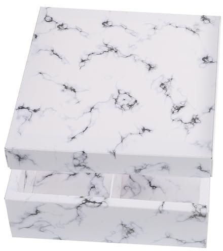 Garneck 10st Mondkuchenschachtel Marmor Cupcake-verpackungsboxen Kuchen-geschenkbox Partygeschenkboxen Kleine Tortenschachtel Muffin-verpackungsbox Kleine Kuppel Papier Marmorierung
