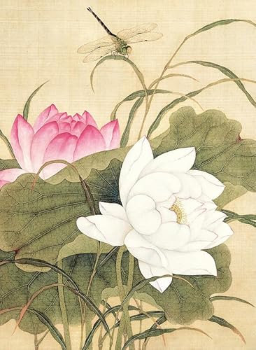 Bristlegrass - Chinesische Qing-Dynastie, alter Meister, Yu Zhi, Meisterwerke der Kunst, Lotus und Libelle, 1000-teiliges Puzzle, Geschenk für Erwachsene, Geburtstags- und Weihnachts-Puzzle-Spiel