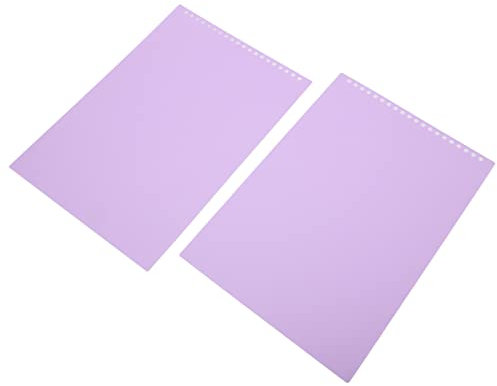 Seitenschutz, Papierschutzblätter, 20 Stück, Blattschutz A4, 20 Löcher, Farbig, Abnehmbar, Mattierte Papiereinbände, Dünne, Aufrollbare, Wasserfeste Einbandabdeckungen (#2)
