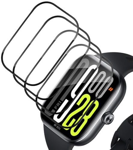 TUTUO 4 Piezas Protector Película Compatible con Xiaomi Redmi Watch 5 Protector de Pantalla, Soft HD TPU Película Protectora, Anti-Arañazo, Alta Definición, No Burbujas - Negro