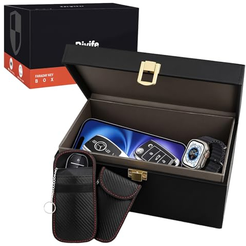 Diyife Keyless Go Schutz Autoschlüssel, Schutz Keyless Hülle, 22x13x10,3 cm