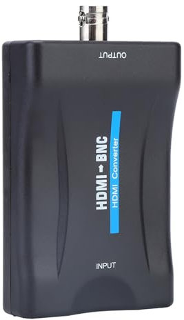 BNC a HDMI Converter, BNC HDMI Coax Conector Coaxial Composite Analog Video Audio Entrada 1080p, Señal de Video Analógico de CCTV Security Camera a HD Monitor Projector Computer