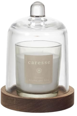 AltoBuy Bougie parfumée sous Cloche (H15cm) Senteur Brume des Bois
