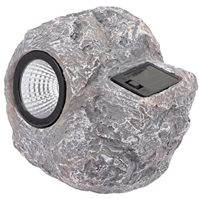 Lámpara de jardín con energía Solar, luz de Piedra de Resina única para decoración de Exteriores, faroles solares para Patio y Paisaje.