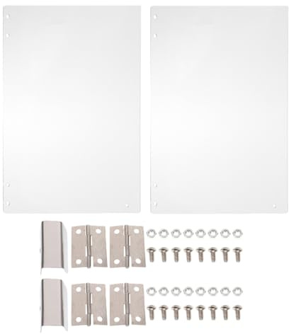Ipetboom 2Pcs Commercial Popcorn Machine Replacement Door Panels 36.3X21.5Cm Thickened PVC Protective Baffle for Left and Right Popcorn Maker Accessories