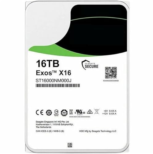 KWWEWEB FOR 16TB 14TB 10TB 8TB 6TB 4TB 2TB EXOS 3.5 SATA3 NAS Hard Drive 6GB/s 7200RPM(16TB ST16000NM000J)