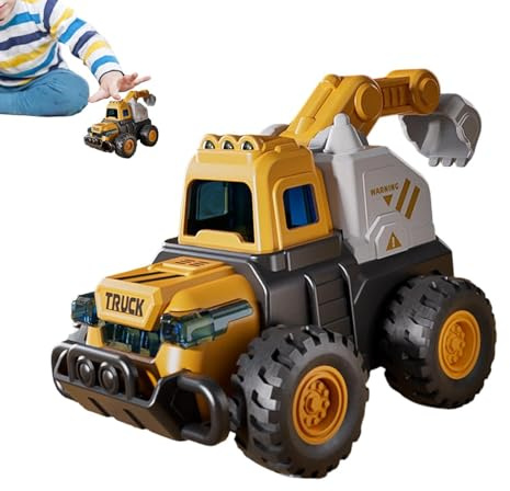 Construction Truck - Sandbox Cars Excavator with Movable Joints - Toy Construction Vehicles | for Birthday Girls Boys Preschools Playrooms Daycare Sandbox Play Outdoor Party
