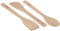 Alessi Pots and Pans AJM27SET - Wooden spoon, skimmer and spatula set, 1 set (3 pieces), Silver