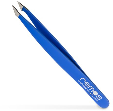 REMOS Kombipinzette Edelstahl [INOX]rostfrei 9.5 cm - 2in1 für Splitter - Haare