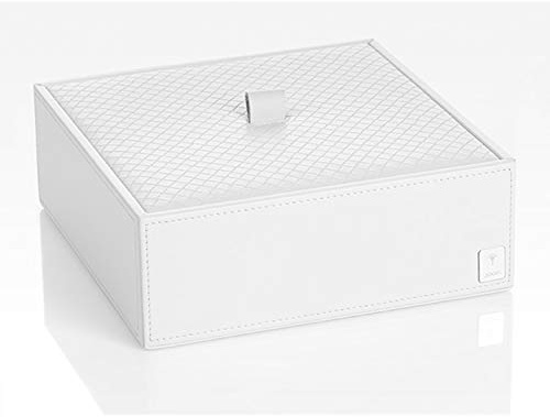 JOOP! Universal Box Homeline weiß in Leder Optik mit elegantem Flechtwerk Deckel