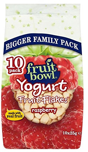Fruit Bowl Fiocchi Frutta Lampone Con Un Rivestimento Yogurt (10X25g) (Confezione da 2)