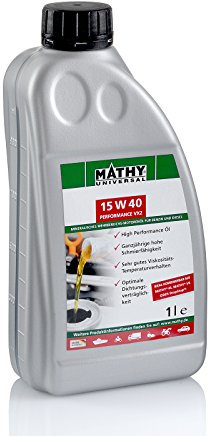 MATHY Motoröl 15W-40 Performance VX2 (1,0 l) - Mineralisches Motor-Öl für Diesel- und Benzin-Motoren, Turbo und Kat getestet - Universal einsetzbares Motorenöl für PKW und Nutzfahrzeuge