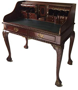 Antiker Sekretär Barock Louis Seize Renaissance Rokoko Farbe:Mahagoni Schreibtisch Schminktisch Länge102xHöhe108xBreite58cm Nr.6