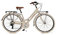 Via Veneto VV605AL Damenfahrrad Citybike 28 Zoll Beige | Fahrrad Damen Retro Cityräder City Bike | 6 Gänge, Aluminiumrahmen, Schutzblech, LED-Licht und Gepäckträger City-Bike Damen