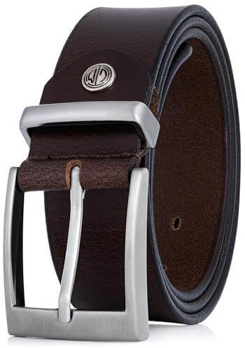 LINDENMANN Ledergürtel Herren, dunkelbraun 40 mm Büffelleder, zeitlos und hochwertig verarbeitet, XL/XXL, für starke Alltagslooks