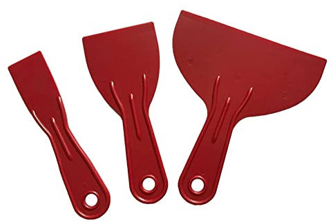 FHYTGBS Juego de raspador de Piso - 3 Piezas Espátula Grande pequeña Esparcidor de Masilla Relleno Herramientas de Mano Espátula Reutilizable para la construcción del hogar