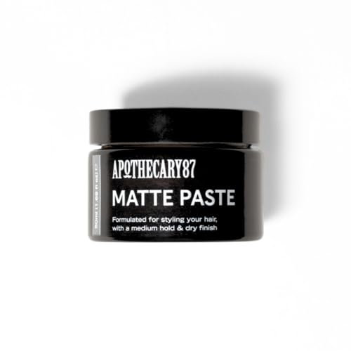 Apothecary 87 Matte Paste | Premium Formulation | Matte Finish, Medium Hold, Light Weight | Creates Volume, Texture & Hold | All Hair Types | Hair Styling Paste (Original)