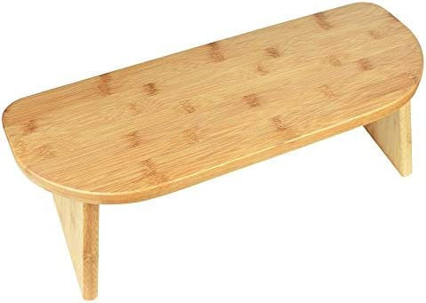 KRASS Meditationsbank Mit Tragetasche, Fertiger Bambus, Niedriger Sitz, Kniende Alternative Zum Meditationskissen Für Yoga, Gebet Und Meditation,Collector88