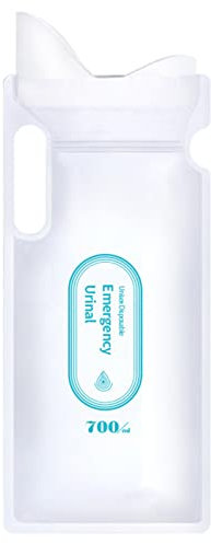 Einweg-Urinbeutel, 700 ml, tragbar, Notfall-Gel-Urinbeutel, Unisex, Notfall-Urinal für Camping, Reisen, Notfall und Verkehrsstau