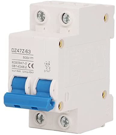 DC-Leitungsschutzschalter 2P 500V Mini-Haushaltsschalter für Solar-PV-Anlage DIN-Schienen-Installation 35mm (50A)