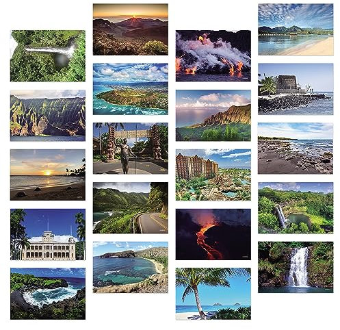 Dear Mapper Vintage United States Hawaii Landscape Postcards Pack 20pc/Set