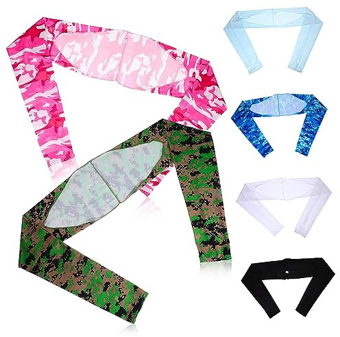 DOITOOL 6 Stk Schal-Armbezüge für Damen coole Schal-Armbezüge Golf-Armlehnen Bergsteigen Armstulpen Sonnenschutz Kühler Angeln Armmanschette Männer und Frauen Arm Ärmel Polyester