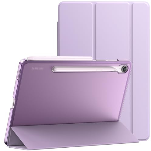 JETech Skyddsfodral för Galaxy Tab S10 Lite/S10 FE/S9 FE 10,9, Lavender | Tunn Genomlysande Baksida, Tri-Fold Stativ, Automatisk Väckning/Sömn, Tunt och Stötsäkert