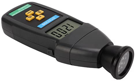 Estroboscopio Digital, Tacómetro Estroboscópico Portátil de Alta Precisión sin con Retroiluminación para Mantenimiento Industrial
