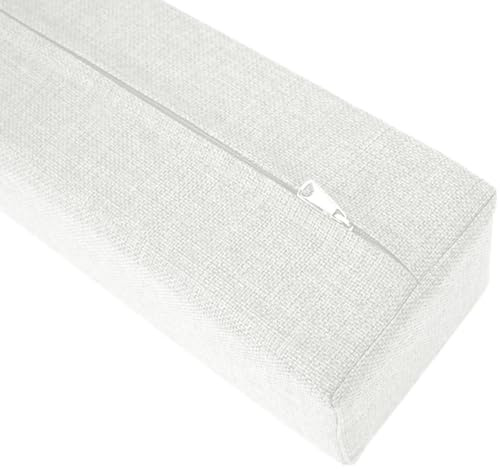 AQIGR Bett lückenfüller Kopfteil 200/120/140/180 Bettbrücken-Matratzenfüllkissen, Beistellbett Bettlückenfüller Twin-zu-Einzel-/Doppel-/Kingsize-Bett schließt die Lücke(Off White,140x10x10cm)