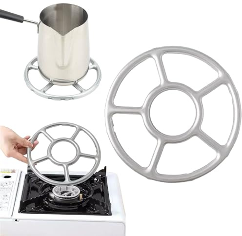 Gasherd Brenner Ständer,Gasherd Gas Ring Wok Ring,Gasherd Aufsatz Ring,Reduzierer Gas Kreuz Topfträger für Espressokocher Kaffeekocher Gaskochfelder Backofen Küche